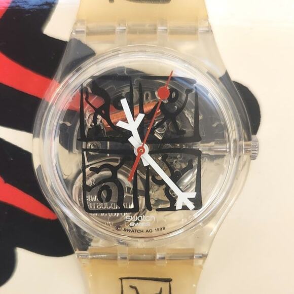 Swatch watch ZEIT2 GK298 1999 Standard Gents Designed by Matthias Winkler NEW - Picture 1 of 8